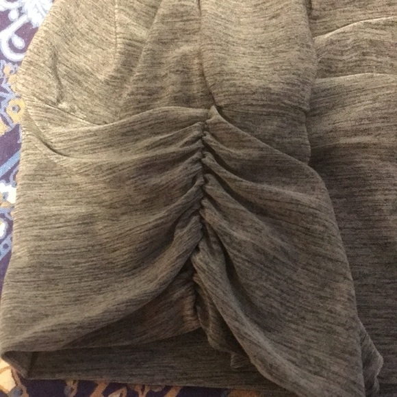 AB Studio Women’s Tunic Top Brown Size M Short Sleeves Banded Waist Stretchy - Picture 10 of 11